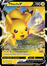 Pikachu V 043  - Holofoil SWSH04 Vivid Voltage - Ultra Rare