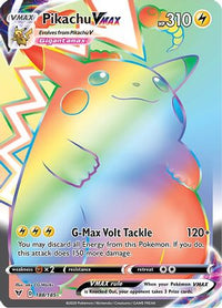 Pikachu VMAX (Secret) 188  - Holofoil SWSH04 Vivid Voltage - Secret Rare
