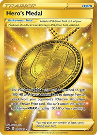 Hero's Medal (Secret) 201  - Holofoil SWSH04 Vivid Voltage - Secret Rare