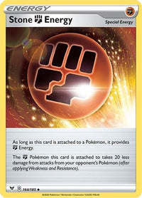Stone Fighting Energy 164  SWSH04 Vivid Voltage - Uncommon