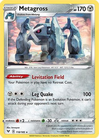 Metagross 118  SWSH04 Vivid Voltage - Rare