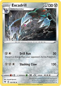 Excadrill 122  SWSH04 Vivid Voltage - Uncommon