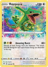 Rayquaza 138  - Holofoil SWSH04 Vivid Voltage - Amazing Rare