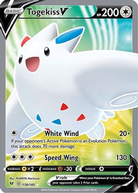 Togekiss V (Full Art) 178  - Holofoil SWSH04 Vivid Voltage - Ultra Rare