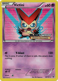 Victini - 43/101 (Prerelease)/101  - Holofoil Black and White Promos - Promo