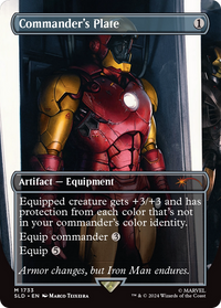 Commander's Plate (SLD-1733) - Secret Lair Drop (Borderless) Foil