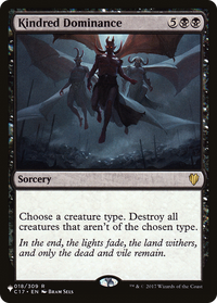Kindred Dominance (LIST-018) - The List Reprints
