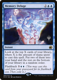 Memory Deluge (Promo Pack) [Innistrad: Midnight Hunt Promos]