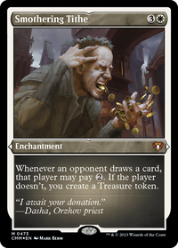 Smothering Tithe (Foil Etched) -  Foil (CMM-473) - Commander Masters