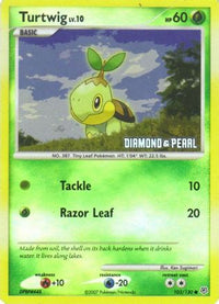 Turtwig - 103/130 [Diamond & Pearl]/130  - Reverse Holofoil Burger King Promos - Promo