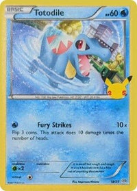 Totodile 018/25  McDonalds 25th Anniversary Promos - Promo