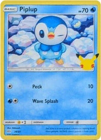 Piplup 020/25  McDonalds 25th Anniversary Promos - Promo
