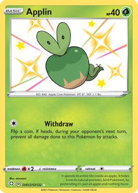 Applin SV012  - Holofoil Shining Fates Shiny Vault - Shiny Holo Rare