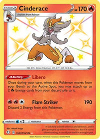 Cinderace SV017  - Holofoil Shining Fates Shiny Vault - Shiny Holo Rare