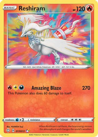 Reshiram 017  - Holofoil Shining Fates - Amazing Rare