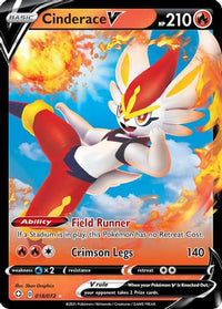 Cinderace V 018  - Holofoil Shining Fates - Ultra Rare