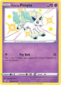 Galarian Ponyta SV047  - Holofoil Shining Fates Shiny Vault - Shiny Holo Rare