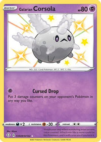Galarian Corsola SV049  - Holofoil Shining Fates Shiny Vault - Shiny Holo Rare