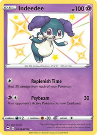 Indeedee SV059  - Holofoil Shining Fates Shiny Vault - Shiny Holo Rare