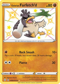 Galarian Farfetch'd SV063  - Holofoil Shining Fates Shiny Vault - Shiny Holo Rare
