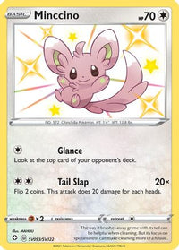 Minccino SV093  - Holofoil Shining Fates Shiny Vault - Shiny Holo Rare