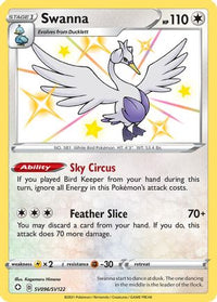 Swanna SV096  - Holofoil Shining Fates Shiny Vault - Shiny Holo Rare