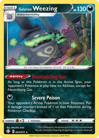 Galarian Weezing 042  - Holofoil Shining Fates - Holo Rare