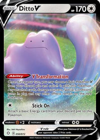 Ditto V 050  - Holofoil Shining Fates - Ultra Rare