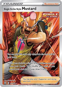 Single Strike Style Mustard (Full Art) 163  - Holofoil SWSH05 Battle Styles - Ultra Rare