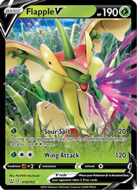Flapple V 018  - Holofoil SWSH05 Battle Styles - Ultra Rare