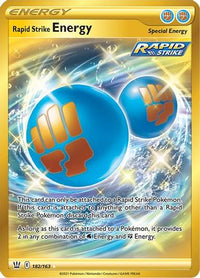 Rapid Strike Energy (Secret) 182  - Holofoil SWSH05 Battle Styles - Secret Rare