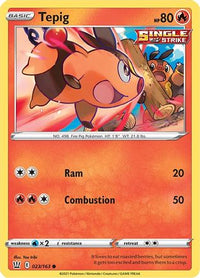 Tepig 023  SWSH05 Battle Styles - Common