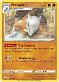 Marowak 070  SWSH05 Battle Styles - Rare