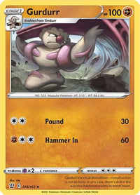 Gurdurr 074  SWSH05 Battle Styles - Uncommon
