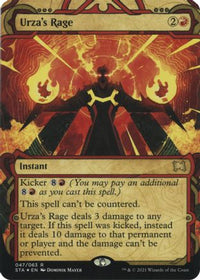 Urza's Rage (Foil Etched) [Strixhaven: School of Mages Mystical Archive]