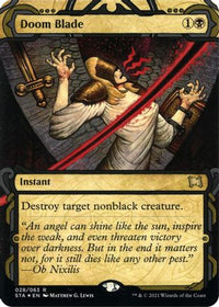 Doom Blade (Foil Etched) [Strixhaven: School of Mages Mystical Archive]