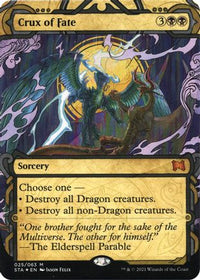 Crux of Fate (Foil Etched) [Strixhaven: School of Mages Mystical Archive]