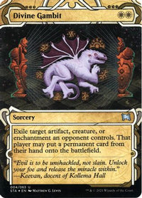 Divine Gambit (Foil Etched) [Strixhaven: School of Mages Mystical Archive]
