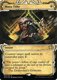 Mana Tithe (Foil Etched) [Strixhaven: School of Mages Mystical Archive]