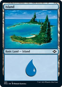 Island (483) (Foil Etched) -  Foil (MH2-483) - Modern Horizons 2