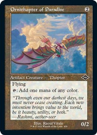 Ornithopter of Paradise (Retro Frame) (Foil Etched) -  Foil (MH2-430) - Modern Horizons 2