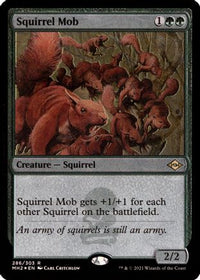 Squirrel Mob (Foil Etched) -  Foil (MH2-286) - Modern Horizons 2
