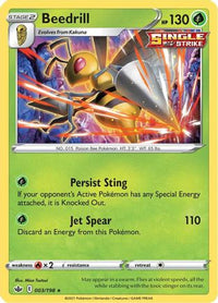 Beedrill 003  - Holofoil SWSH06 Chilling Reign - Holo Rare