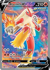 Blaziken V (Full Art) 161  - Holofoil SWSH06 Chilling Reign - Ultra Rare