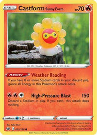 Castform Sunny Form 022  SWSH06 Chilling Reign - Common