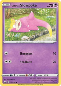 Galarian Slowpoke 054  SWSH06 Chilling Reign - Common