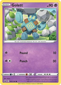 Golett 065  SWSH06 Chilling Reign - Common