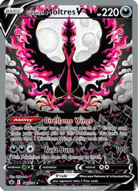 Galarian Moltres V (Alternate Full Art) 177  - Holofoil SWSH06 Chilling Reign - Ultra Rare