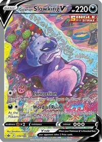 Galarian Slowking V (Alternate Full Art) 179  - Holofoil SWSH06 Chilling Reign - Ultra Rare