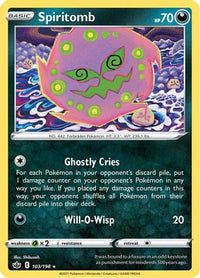 Spiritomb 103  SWSH06 Chilling Reign - Rare